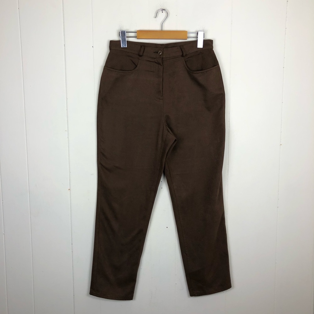 Vintage Faux Suede High Rise Pants Sz 28
